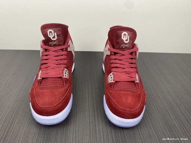 PE Sooners Oklahoma Jordan AJ4-904282 4 Retro 0716